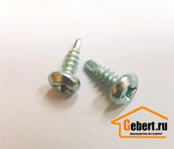 Саморез 3.5 х 11 по металлу белый 1000 шт.